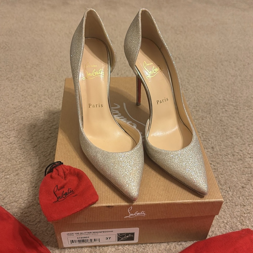 Christian Louboutin Iriza 100 Glitter Mini/Specchio